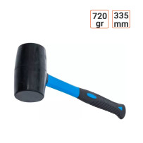 Maillet caoutchouc 720 Gr manche en fibres de verre