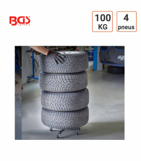 Support mobile pour stockage 4 roues