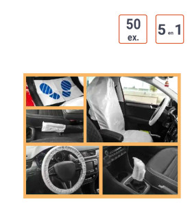Kit 5 en 1 de protection Voiture - Pack de  50ex.