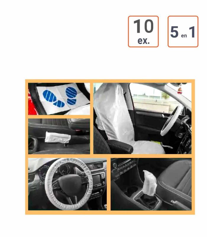 Kit 5 en 1 de protection Voiture - Par 10ex.