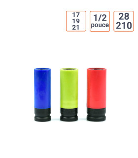 Clé dynamométrique 28-210 Nm coffret avec 17, 19, 21 mm