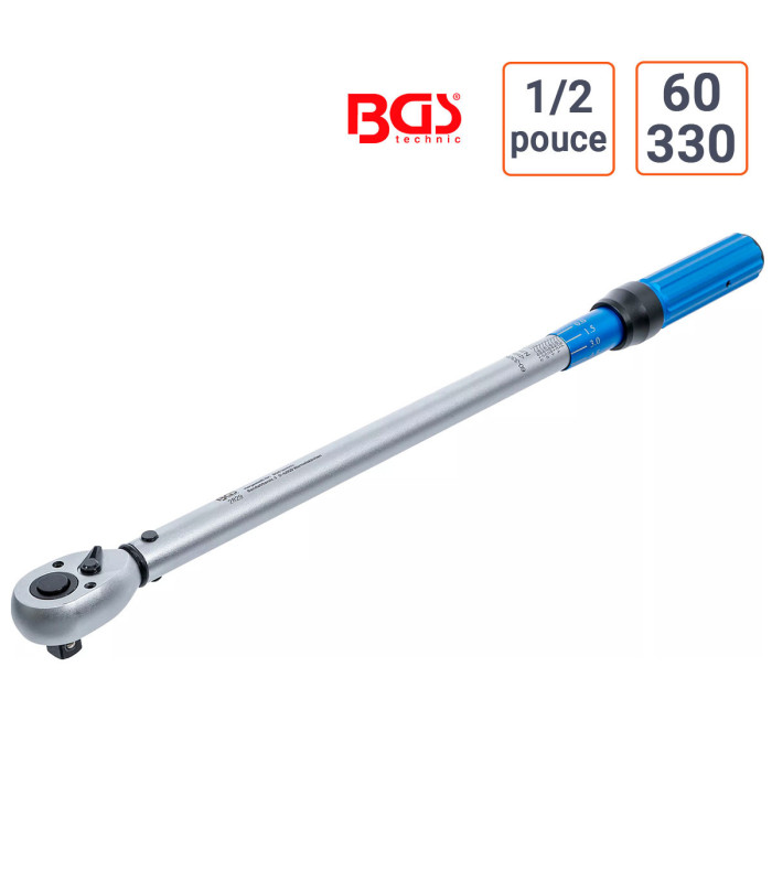 Clé dynamométrique 1/2 pouce 60 330 Nm