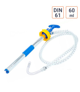 Pompe pour bidon plastique avec bouchon fileté