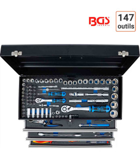 Caisse à outils métallique BGS 3 tiroirs
