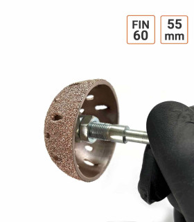 Rape cloche CUIVRE diamètre 55 mm grain FIN 60