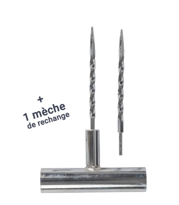Outil en acier d'ébarbage pour mèches crevaison
