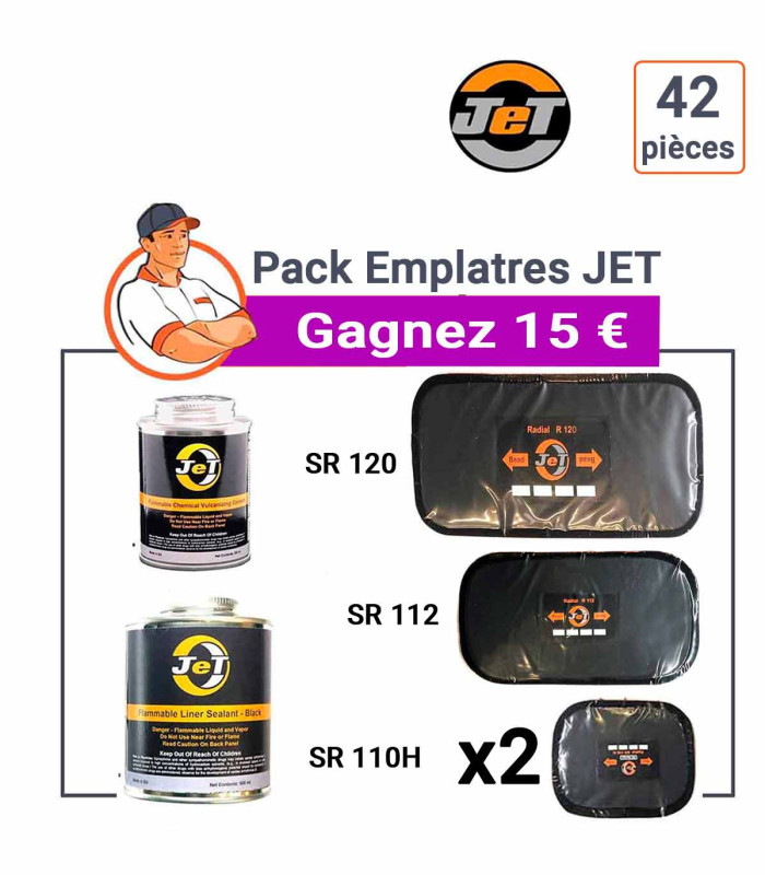 Pack Emplatres JET pour pneu radial 42 pièces à prix Canon