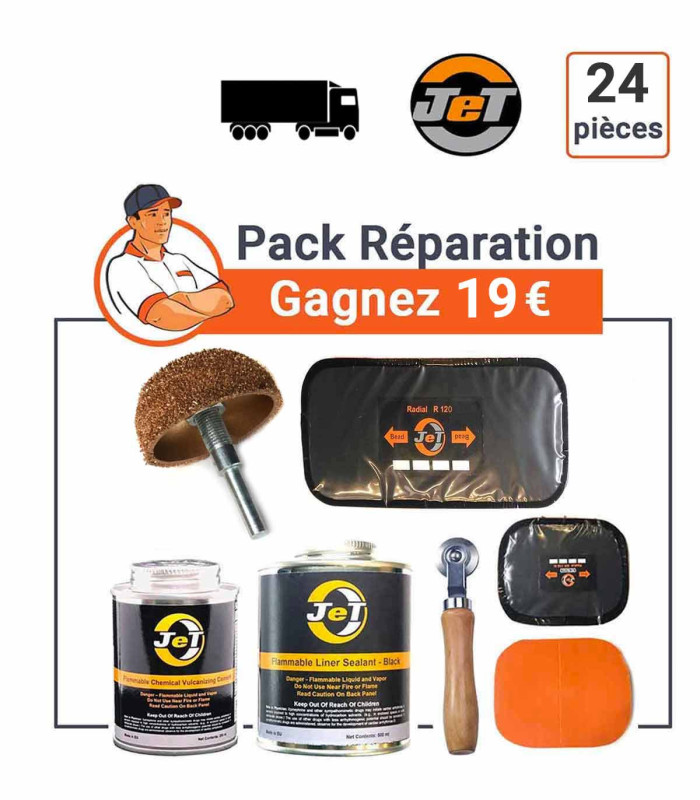 Pack réparation pneus JET POIDS-LOURDS - le Top à prix Canon !