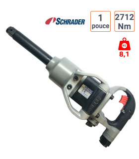 Clé à chocs 1 pouce Poids Lourds bec long Schrader