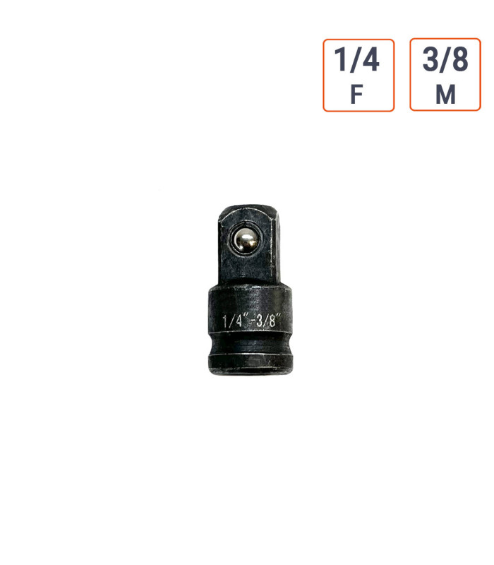 adaptateur réducteur douille à chocs 1/4 F vers 3/8 M