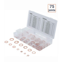 Coffret de 75 joints en cuivre pour vidange
