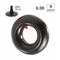 Chambre à Air 6.00-9 valve TR 15