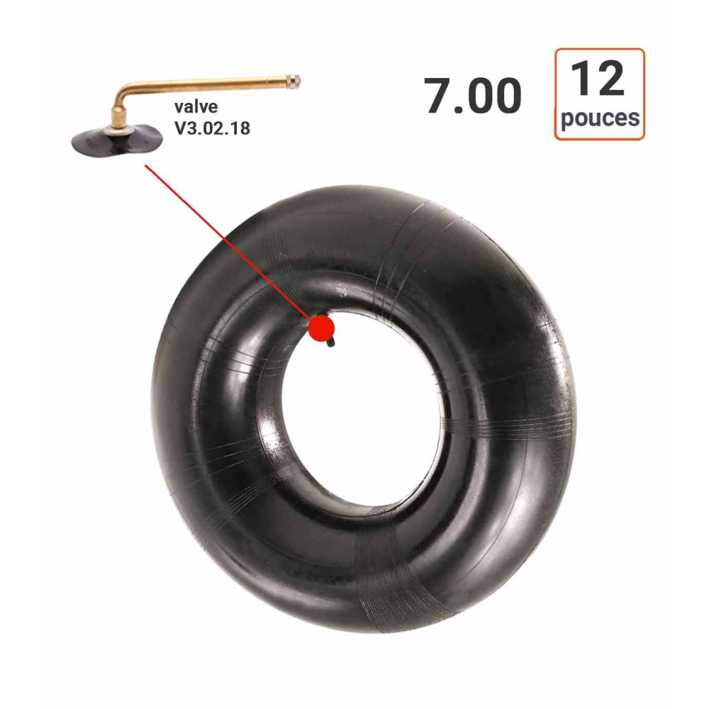Chambre à Air 7.00-12 valve V3.02.18