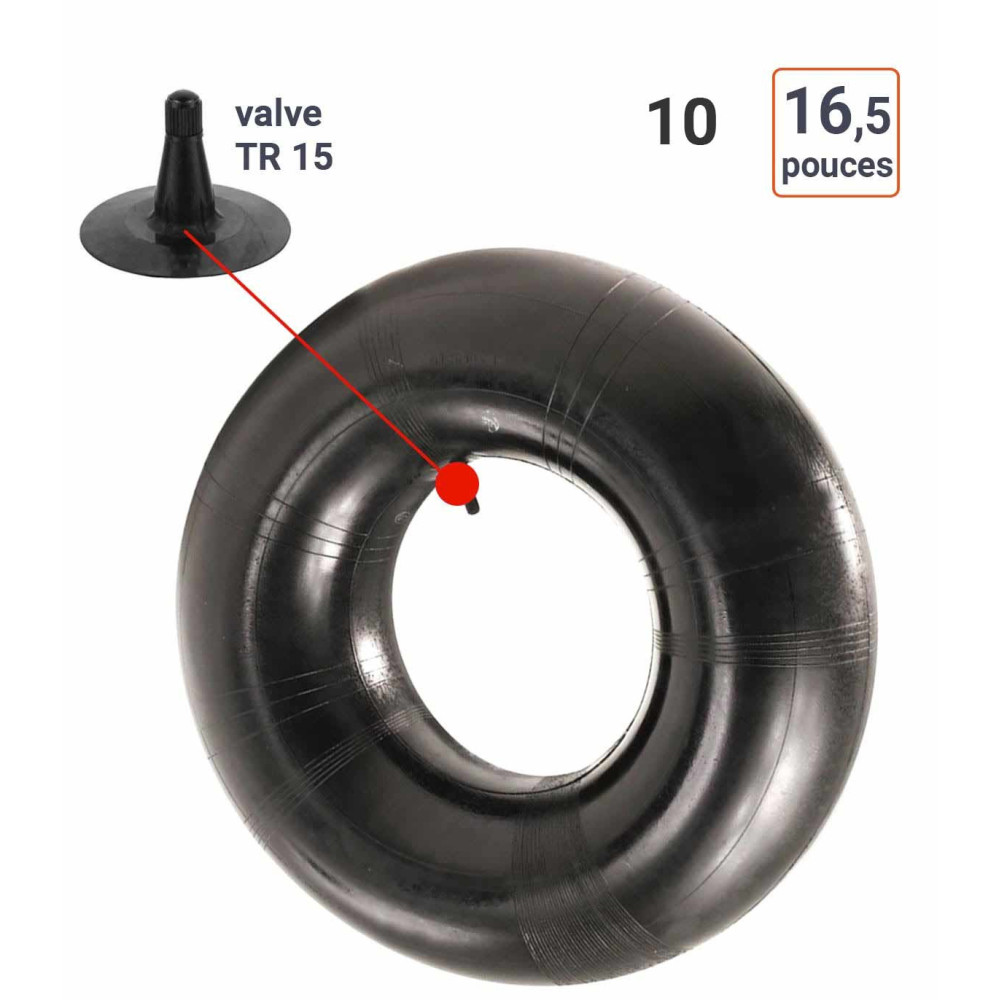 Chambre à Air 10-16,5 valve TR15