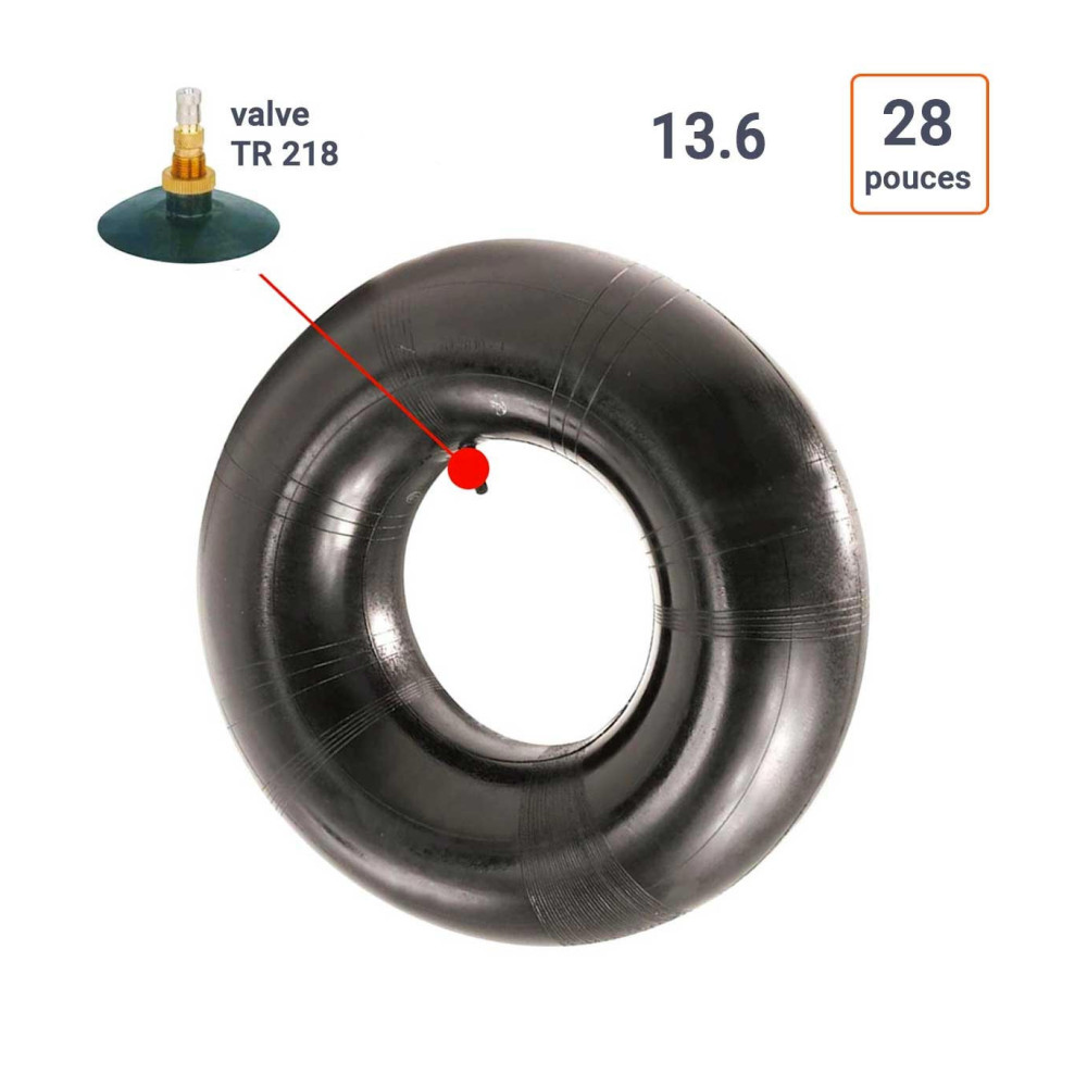 Chambre à Air 13.6 - 28 valve TR218A