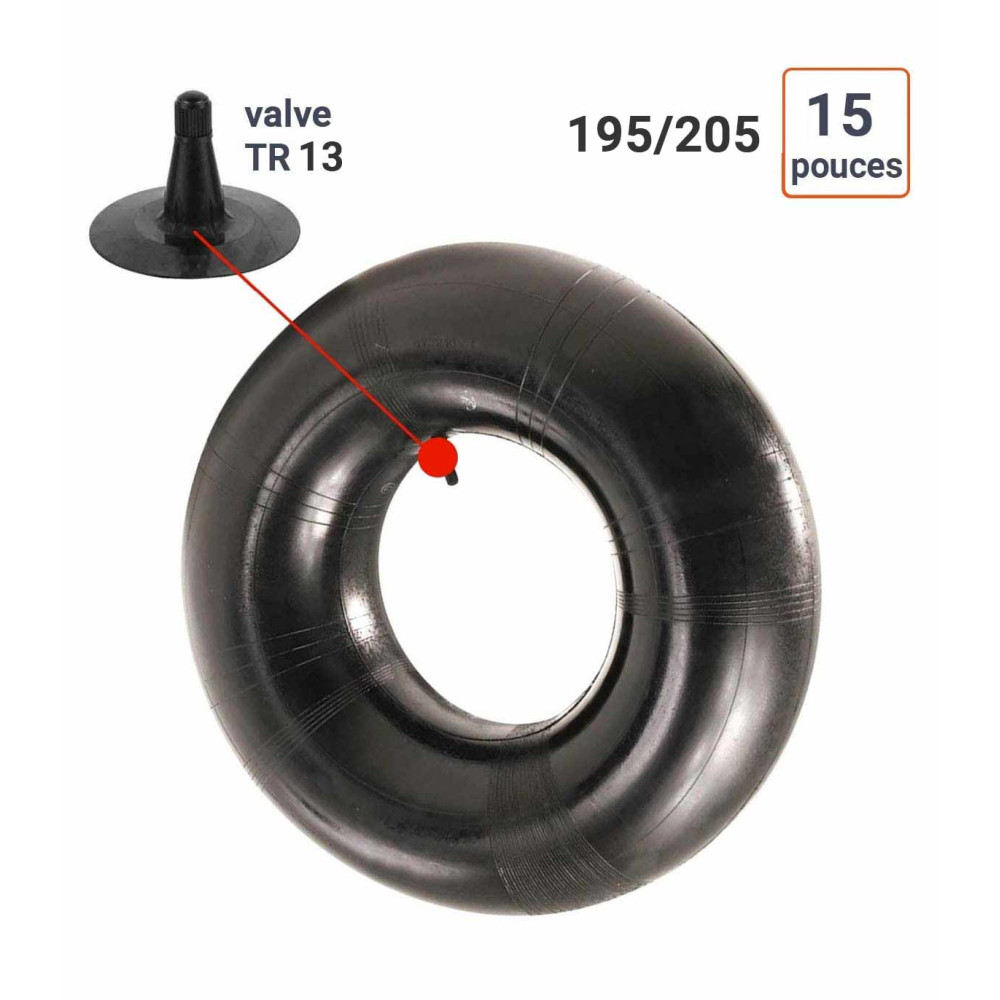Chambre à Air 195/205-15 valve TR13
