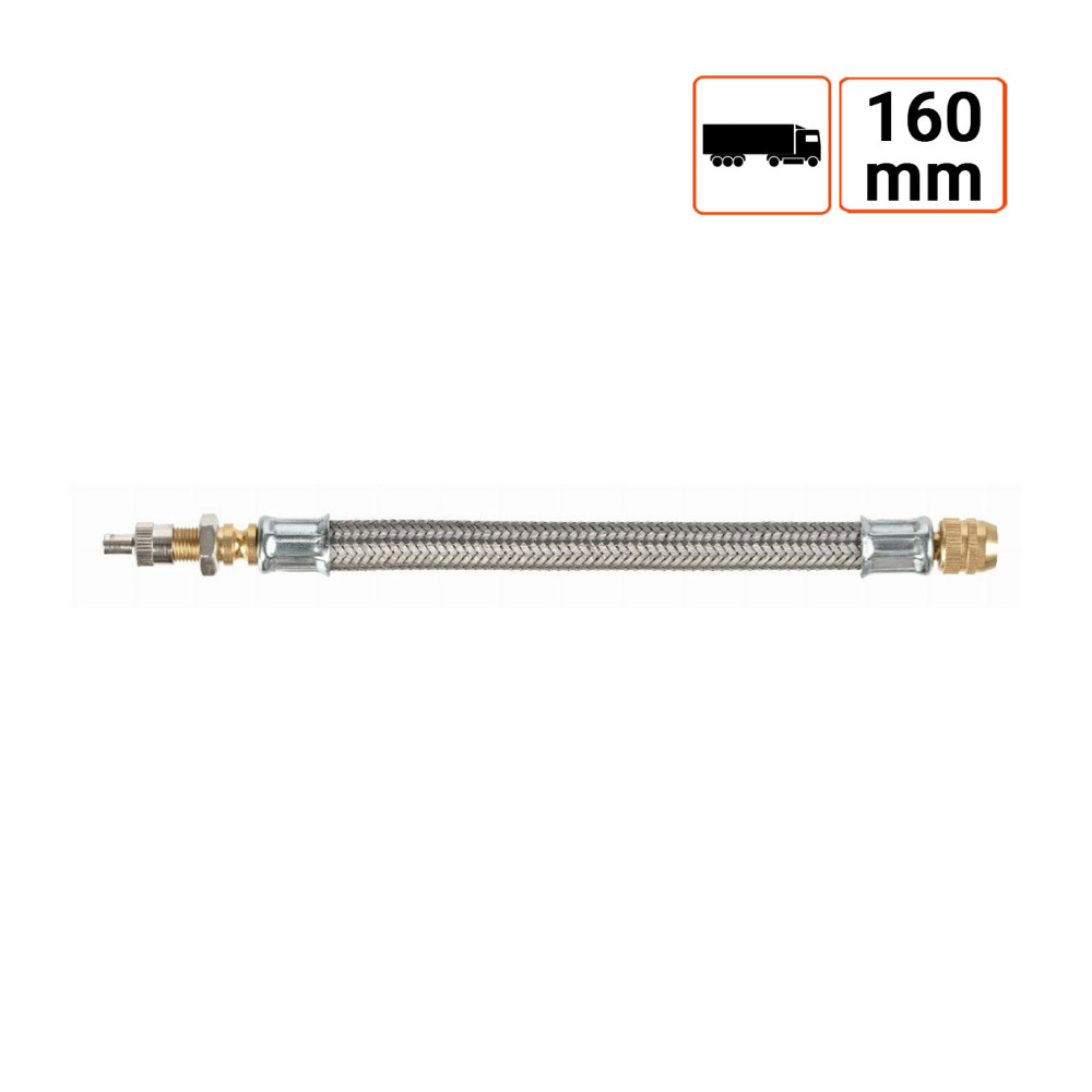 Rallonge de valve de pneu en caoutchouc renforcée 160mm
