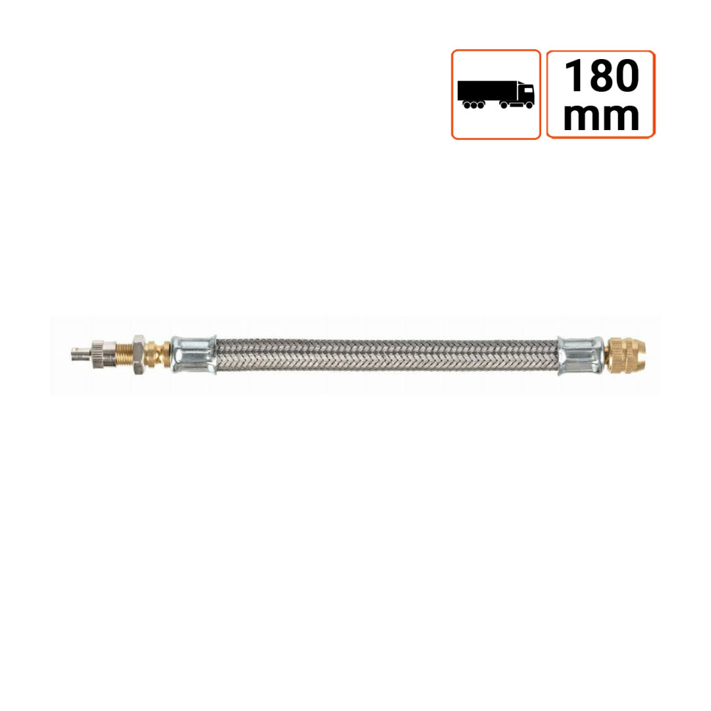 Rallonge de valve de pneu en caoutchouc renforcée 180mm