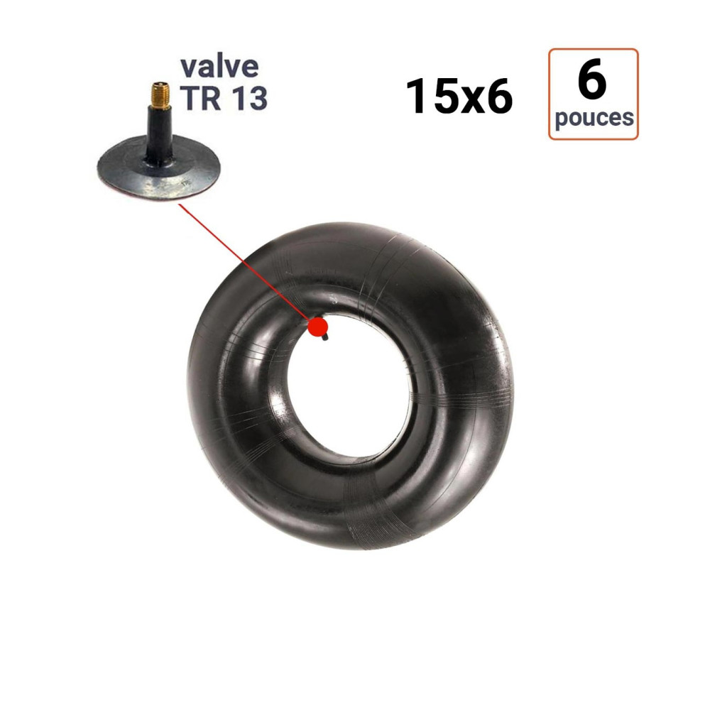 Chambre à Air 15x6-6 valve TR 13