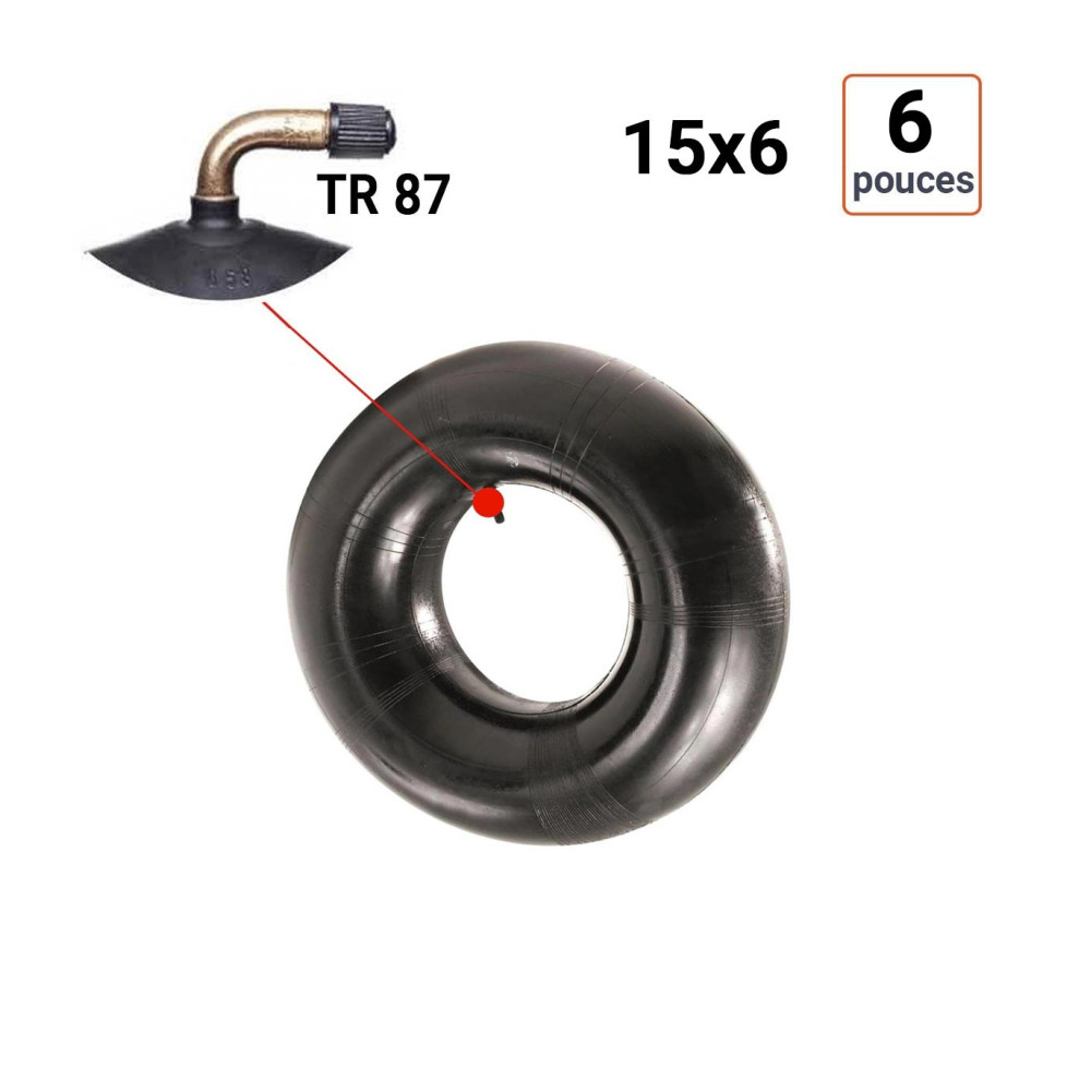 Chambre à Air 15X6-6 valve TR 87