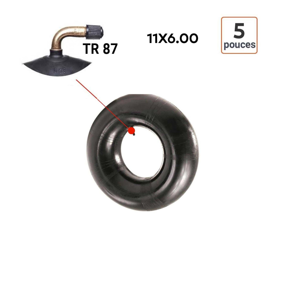 Chambre à Air 11X6.00-5 valve TR 87