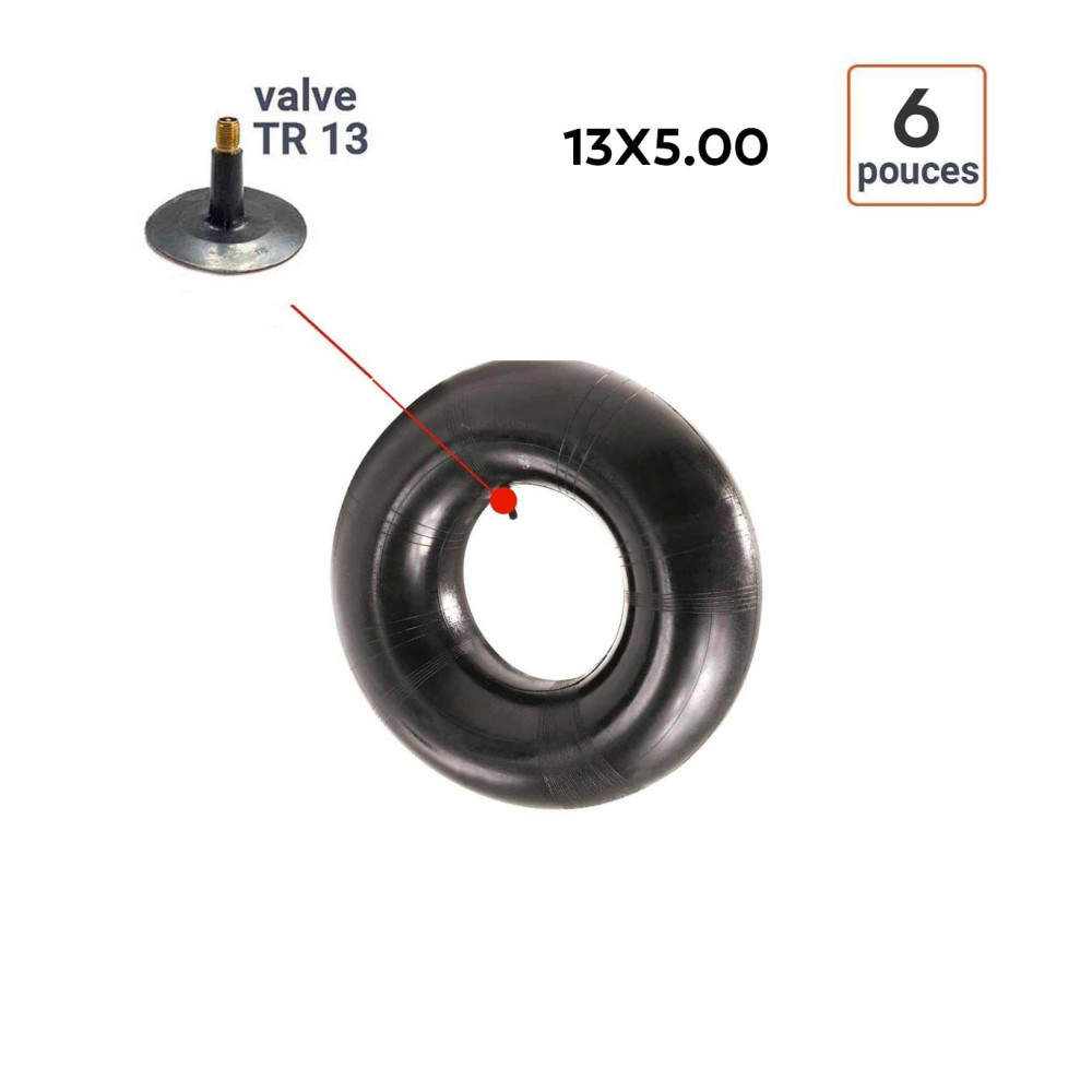 Chambre à Air 13X5.00-6 valve TR 13