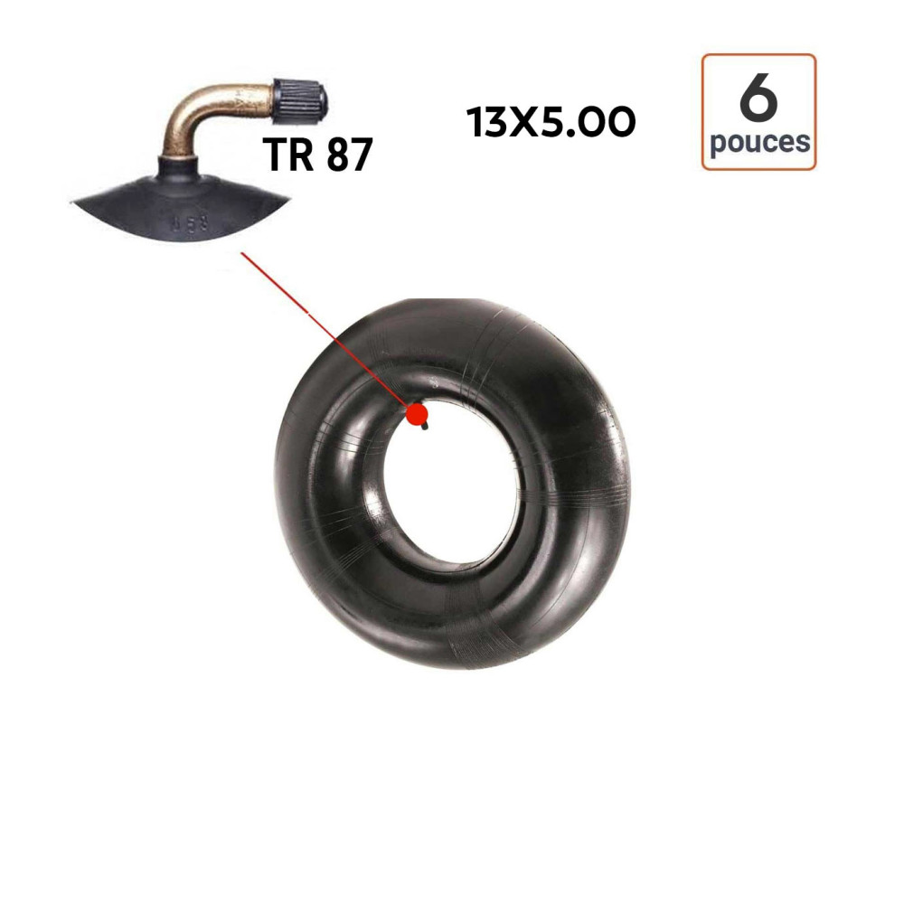 Chambre à Air 13X5.00-6 valve TR 87