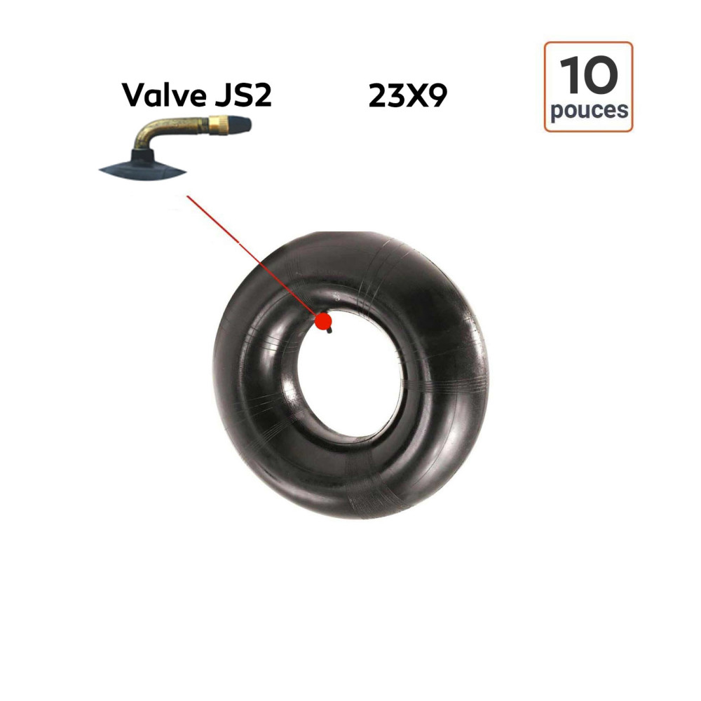 Chambre à Air 23X9-10 valve JS2