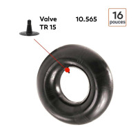 Chambre à Air 10.565-16 valve TR 15