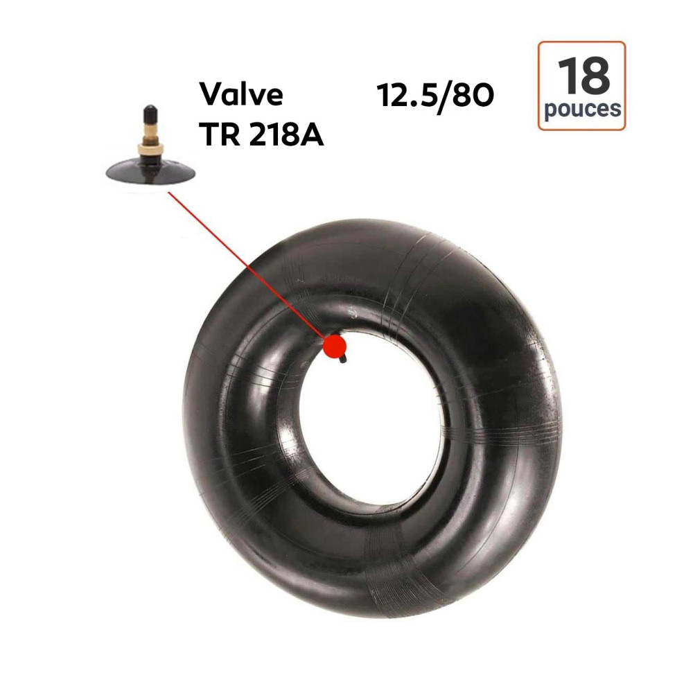 Chambre à Air 12.5/80-18 valve TR 218A