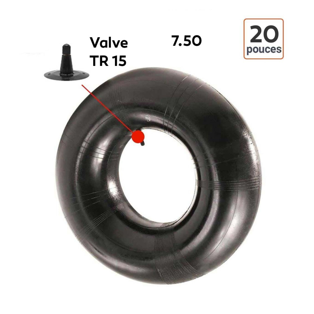 Chambre à Air 7.50-20 valve TR 15