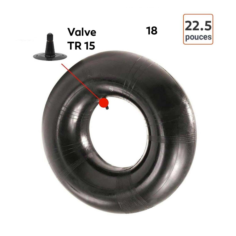 Chambre à Air 18-22,5 valve TR15