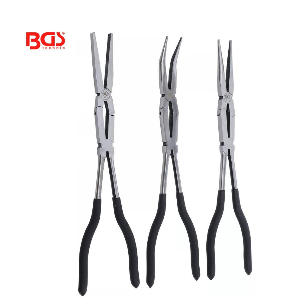 Lot de 3 pinces à double charnière