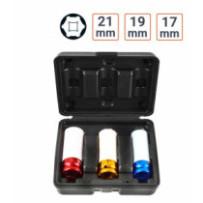 Coffret douilles jantes alu 17, 19, 21mm