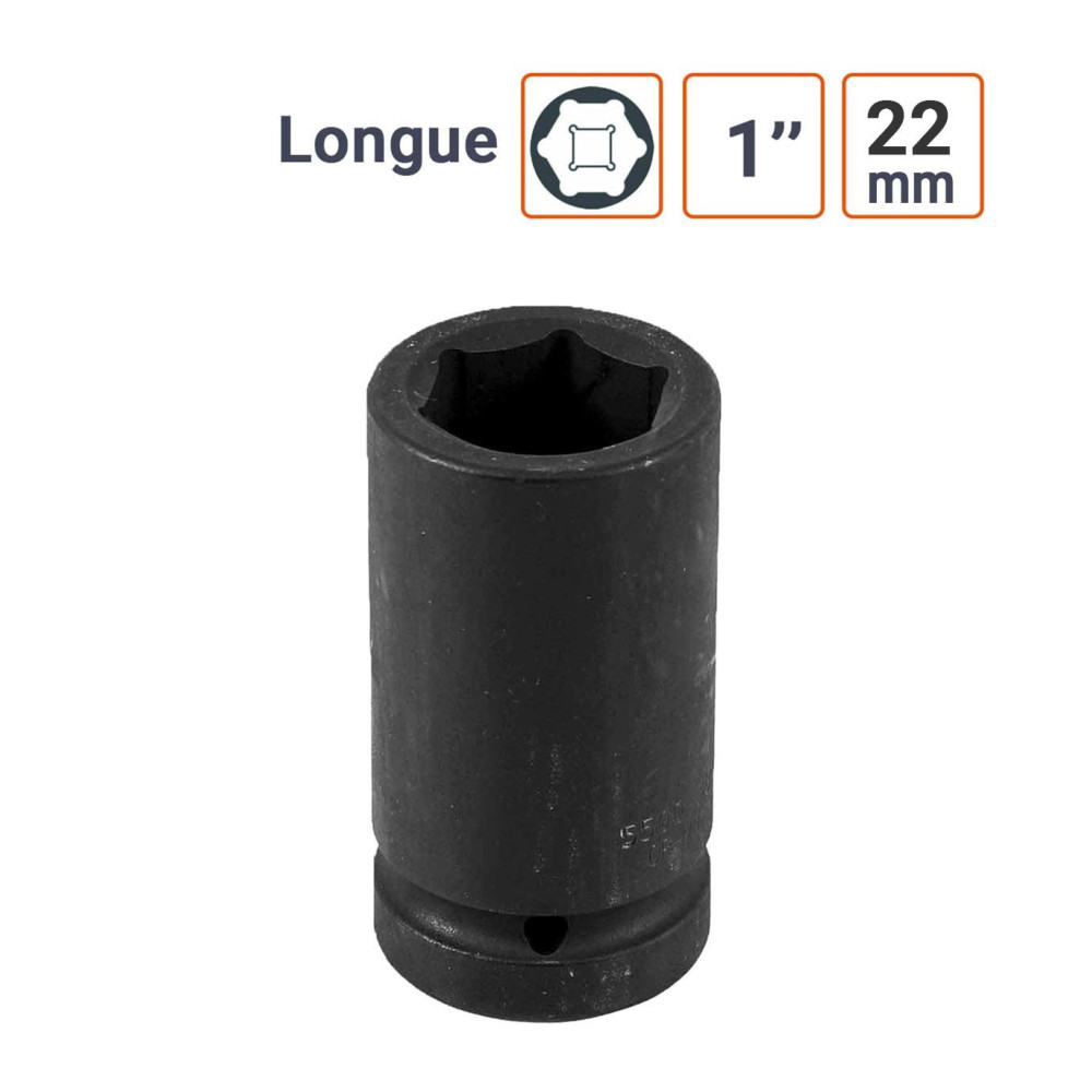 Douille à chocs en 1 Pouce 22 mm - Longue
