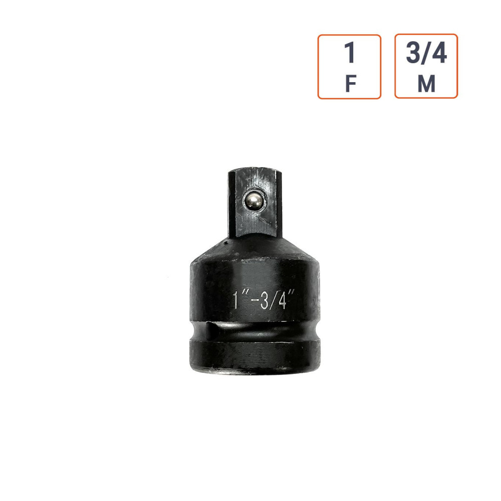 Adaptateur réducteur douille à chocs 1 pouce F vers 3/4  M