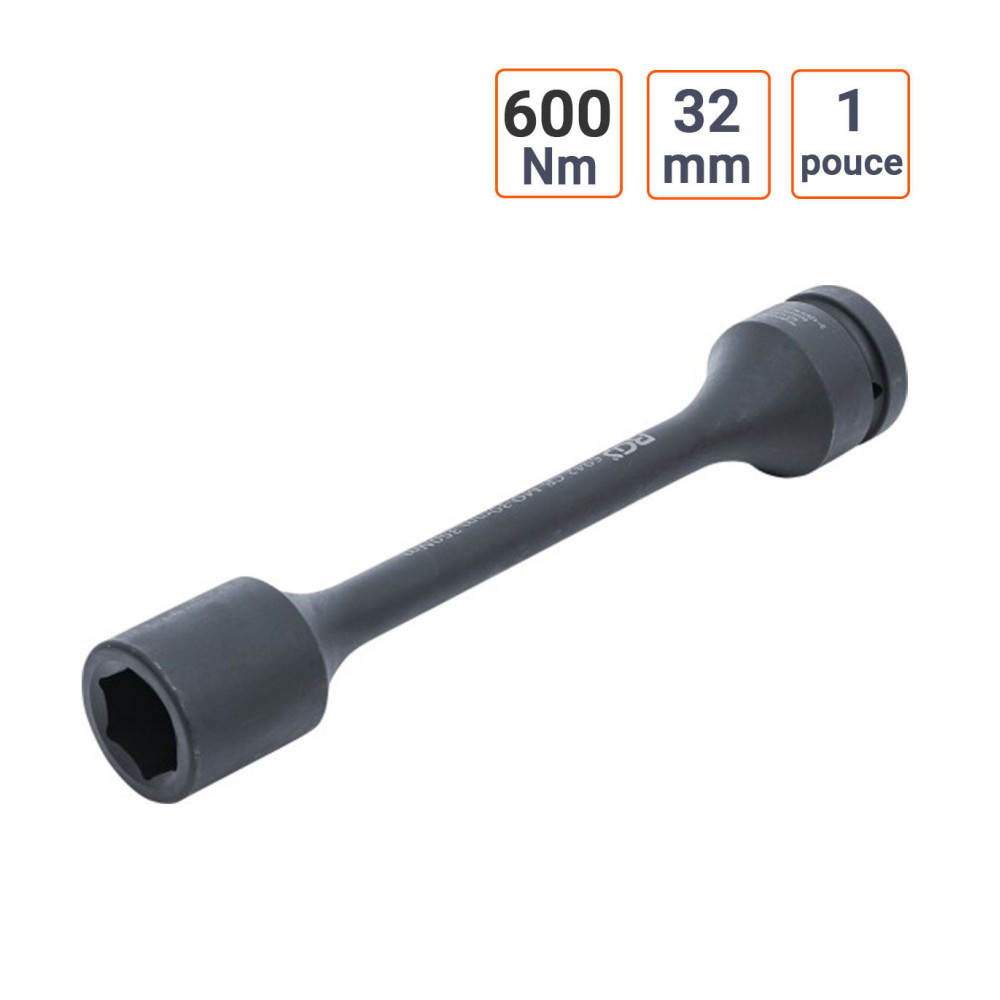 Douille de torsion à contrôle de couple - 1 pouce 32 mm 600 Nm