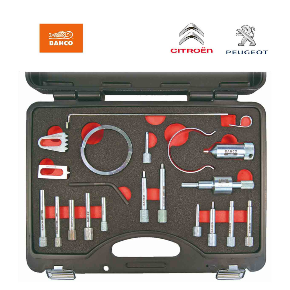 Coffret BAHCO de calage distribution pour Peugeot, Citroën, PSA ESSENCE