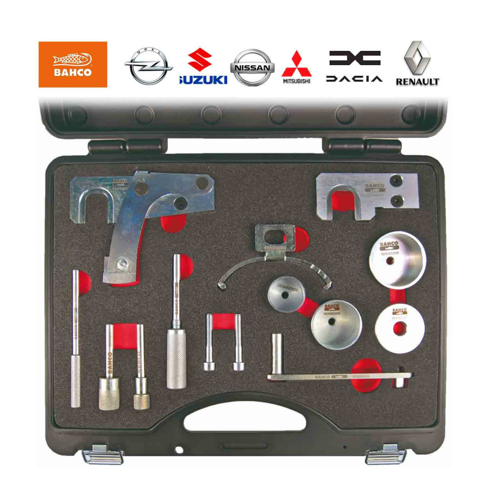 Coffret BAHCO calage distribution Renault Dacia Nissan 1.5-1.9-2.2-2.5 Diesel